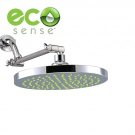 Ecosense ES0001K 8" Rainshower Head w/ Adj Shower Arm