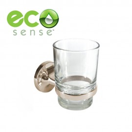 Ecosense ES5358 Tumbler Holder with Glass Brass Nickel