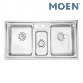 Moen 22181 Triple Bowl Stainless Steel Kitchen Sink